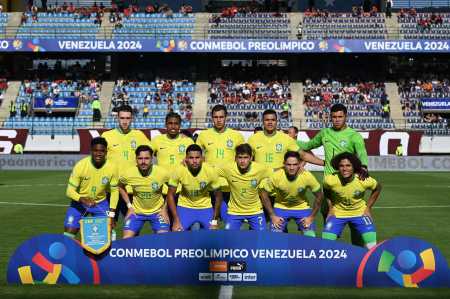 Equipe do Brasil que começou a partida contra a Argentina
