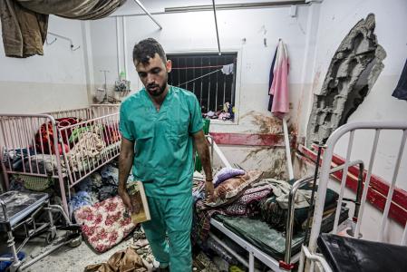 Situação 'catastrófica' do hospital Nasser, no sul de Gaza
