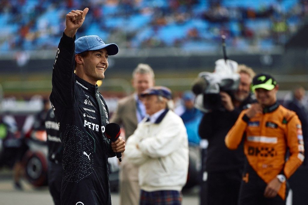 Russell crava pole no GP da Inglaterra com dobradinha da Mercedes; veja o grid