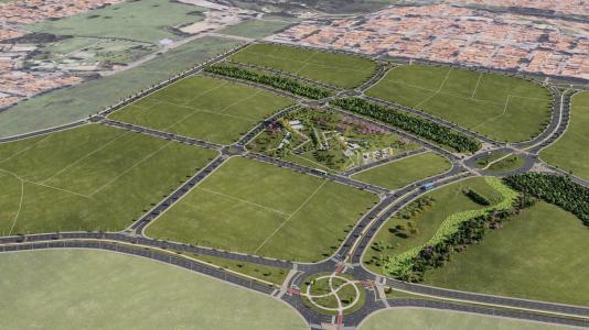 Além das moradias, o projeto contempla uma praça pública com mais de 22mil m²