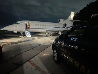 PF apreendeu um jatinho de R$ 200 milhões de Vorcaro