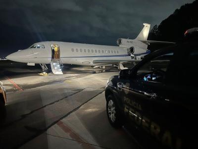 PF apreendeu um jatinho de R$ 200 milhões de Vorcaro