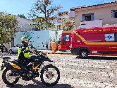 Motociclista também foi atendido.