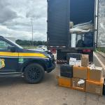 PRF apreende carga de eletrônicos avaliada em R$ 350 mil na BR-381