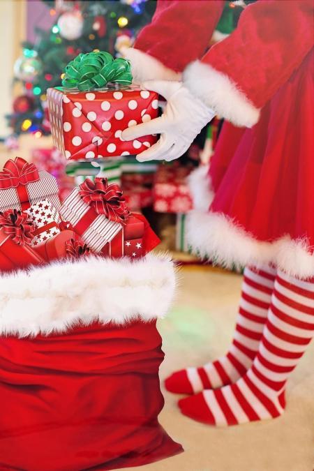 Crianças fazem seus pedidos de Natal.