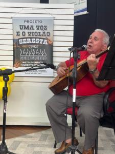 A apresentação de Lalá Seresteiro contará com a participação do instrumentista Tião Mococa.