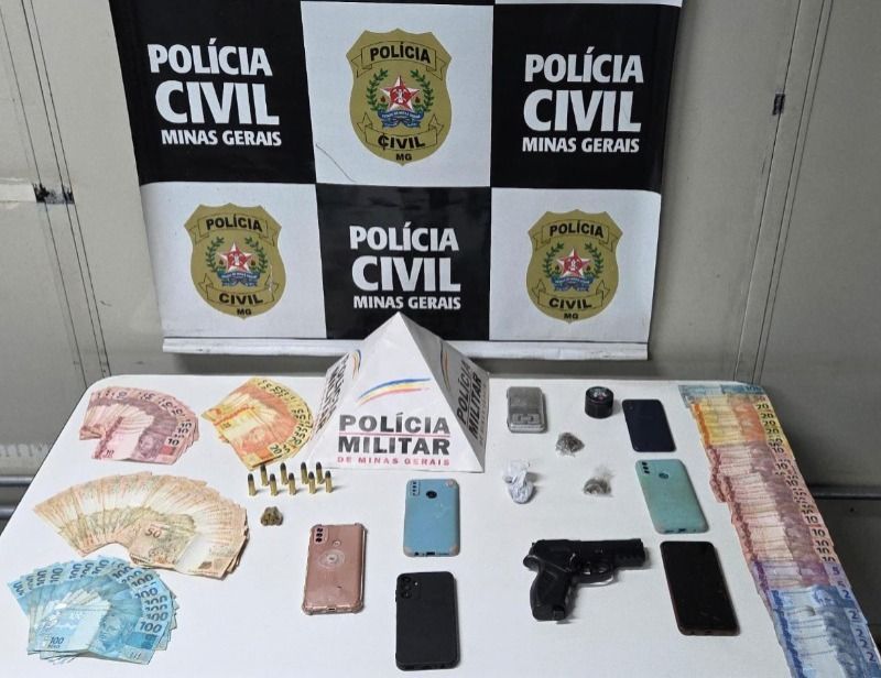 Operação em Itabirito prende dois suspeitos e investiga ligação entre homicídio e tráfico