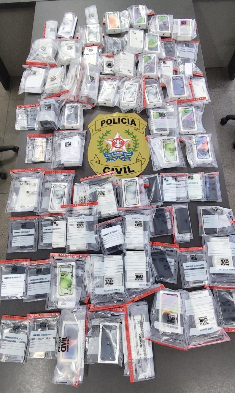 Polícia Civil recupera celulares desviados de centro de distribuição em Poços de Caldas