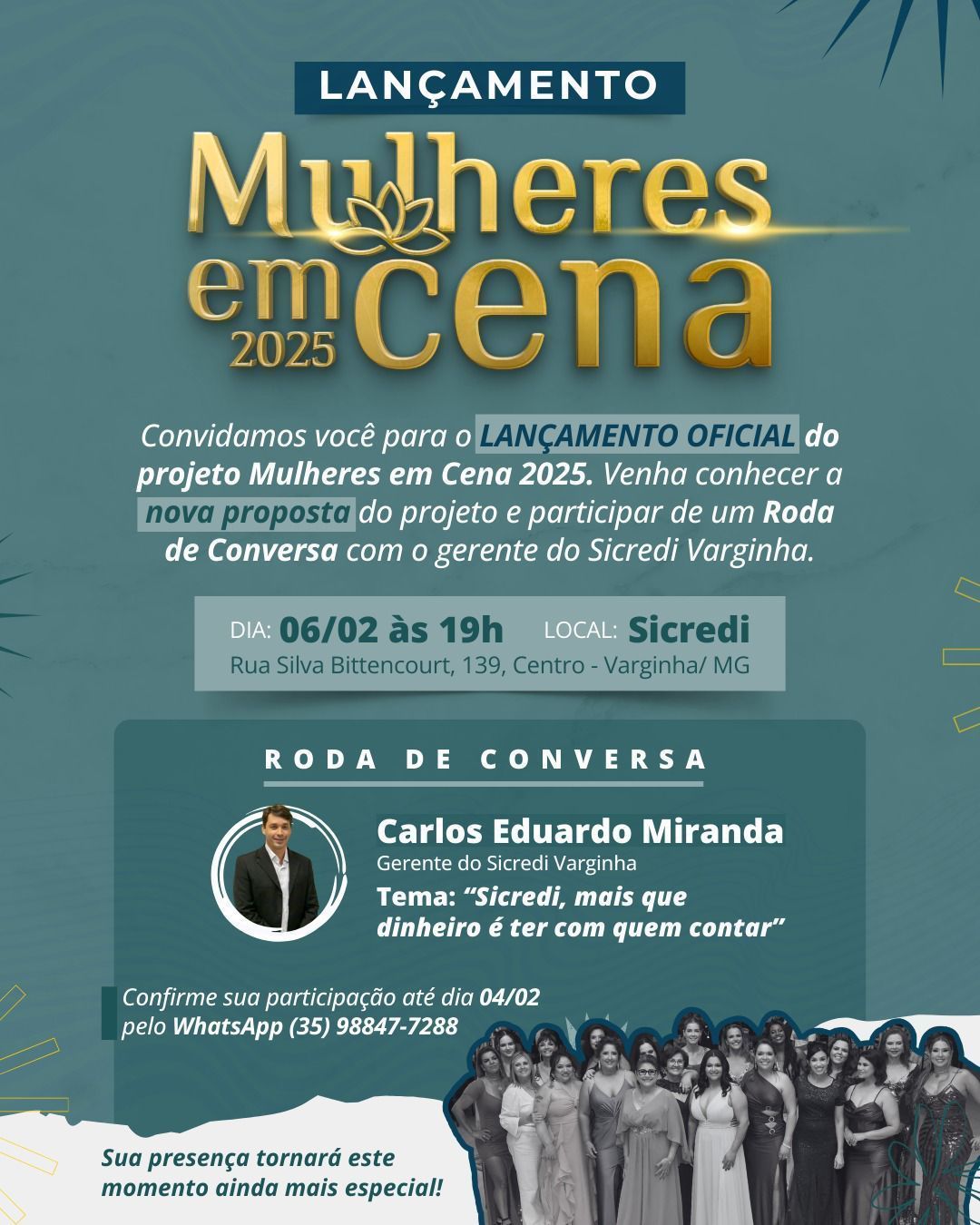 Edição do “Mulheres em Cena” terá lançamento oficial quinta-feira em Varginha