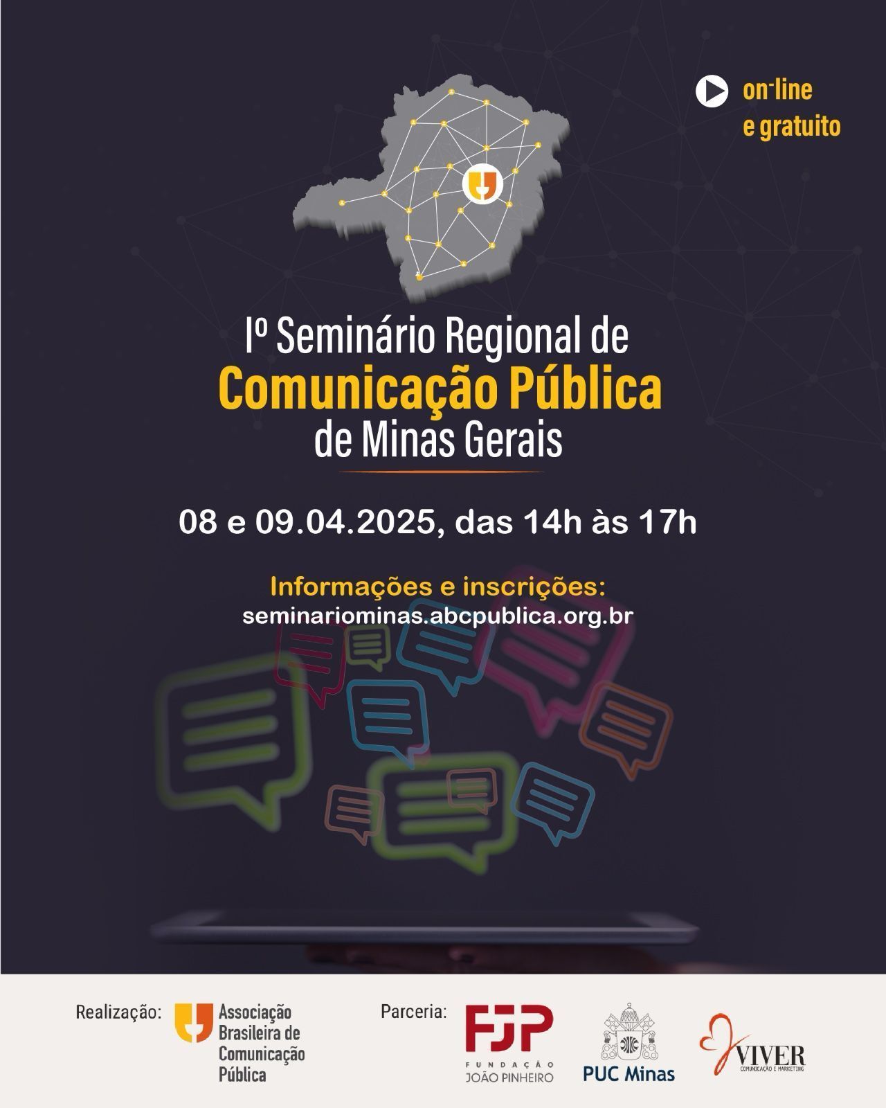 Evento online vai discutir a Comunicação Pública no Estado