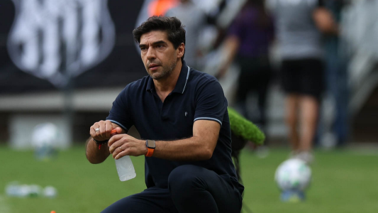 Abel Ferreira, técnico do Palmeiras, em partida do Brasileirão