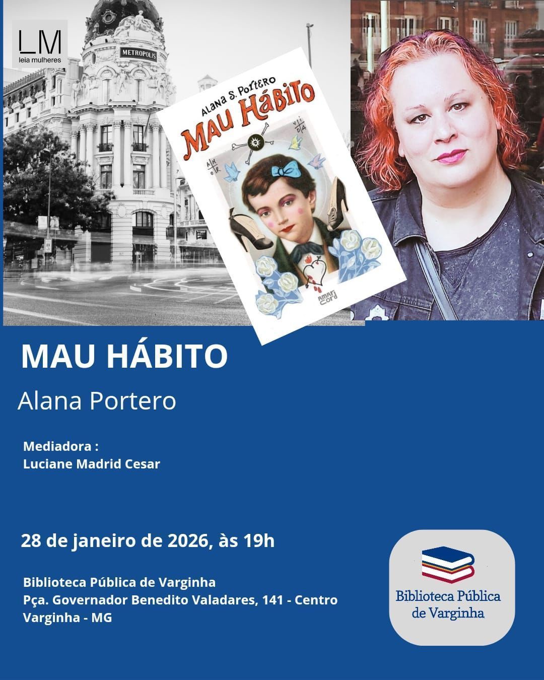 Projeto Leia Mulheres retoma atividades em Varginha