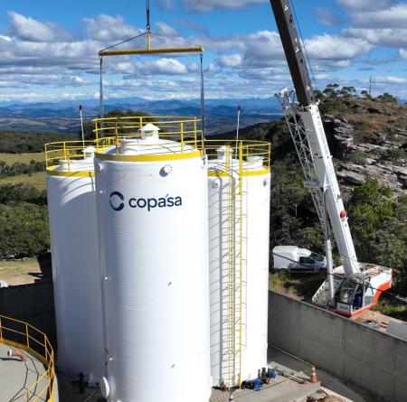 Copasa e Prefeitura inauguram novos reservatórios de água.