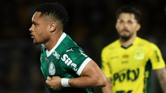 Vitor Roque em Mirassol x Palmeiras