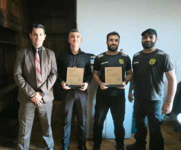 Equipe da Delegacia de Polícia Civil em Poço Fundo foi homenageada.