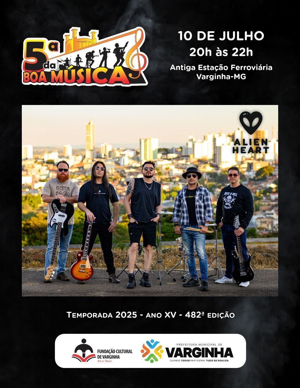 Hoje tem show gratuito de rock em Varginha