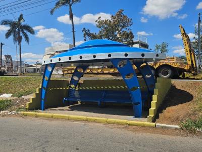 Conforme o coordenador da Divisão de Transporte e Trânsito, Gledston Cardoso, os abrigos de alvenaria e metal, localizados no ponto central, passaram por uma reforma completa.