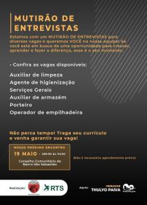 Não é necessário agendamento.