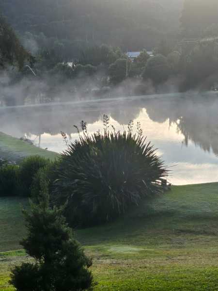 Vilarejo no Sul de Minas amanheceu com paisagens congeladas.