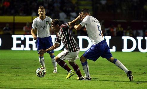Em 2014, o Fluminense fez um amistoso contra a Seleção Italiana e perdeu por 5 a 3