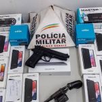 Adolescentes são presos por roubar 15 celulares à mão armada em Paraopeba