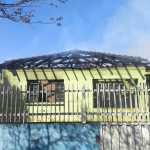 Telhado desaba após incêndio em São Sebastião do Paraíso