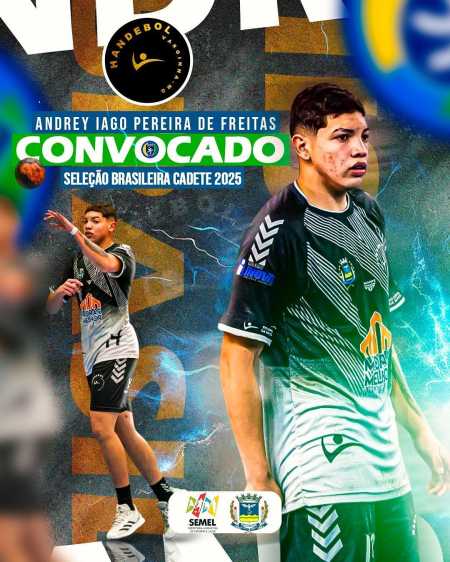 Atleta participará da Fase de Treinamentos da Seleção, em São Bernardo do Campo.