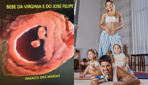 Imagem mostra ultrassom de terceiro filho de Virginia Fonseca