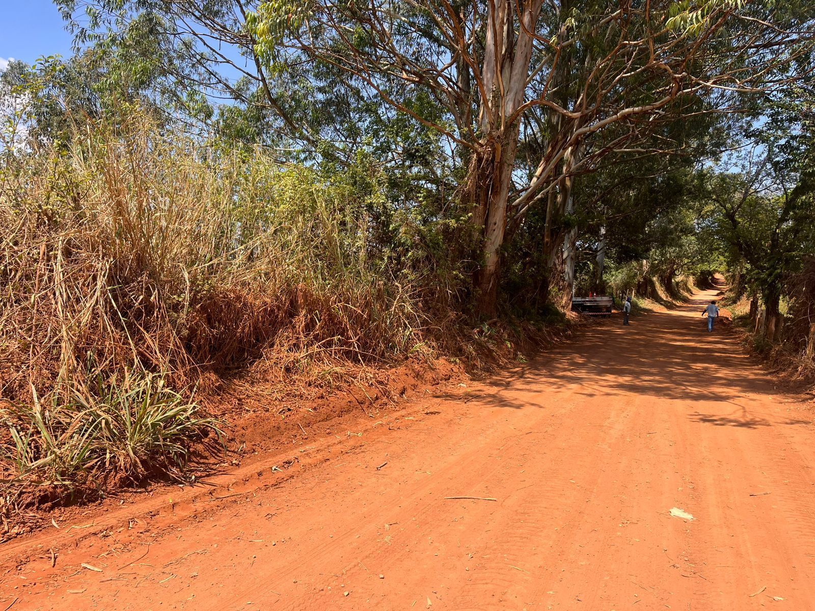 Obras de manutenção são feitas na estrada da Walita em Varginha