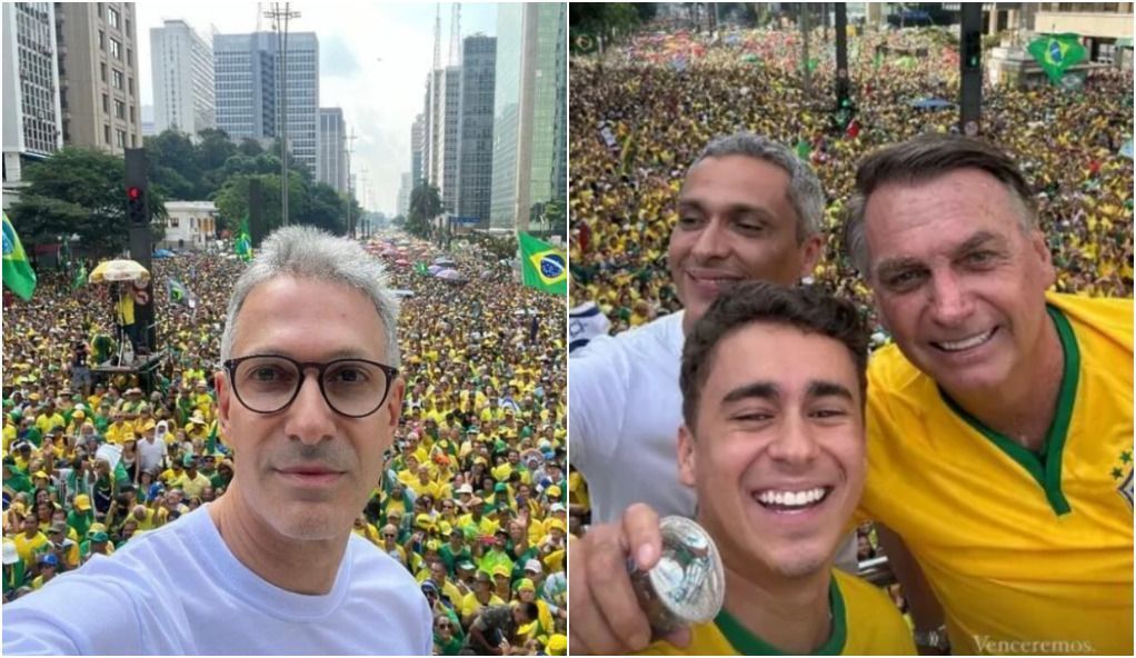 STF intima PGR para análise de ação contra Zema e Nikolas por ato pró-Bolsonaro