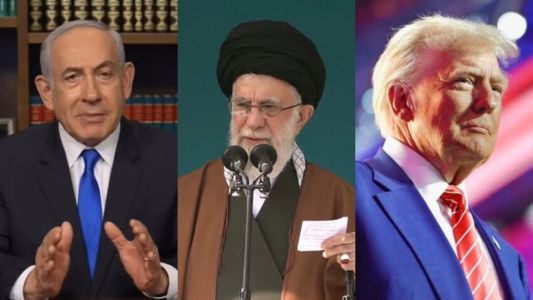 Benjamin Netanyahu, Ali Khamenei e Donald Trump