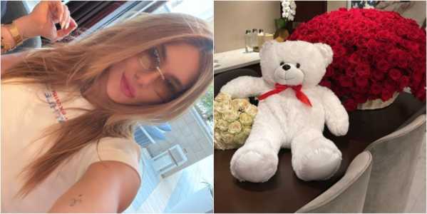 Virginia exibe buquês que ganhou de presente
