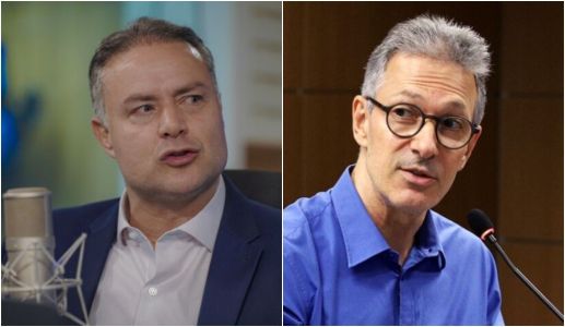 Renan Filho, ministro dos Transportes, e Romeu Zema, governador de Minas Gerais