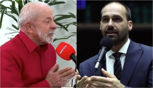 À Itatiaia, o presidente Lula defendeu a cassação do mandato do deputado federal Eduardo Bolsonaro