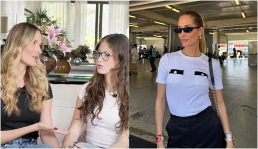 Schynaider Moura e a filha,