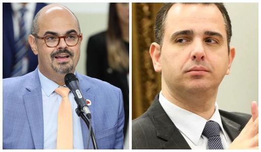 Vice-governador de Minas, Mateus Simões e presidente do Congresso Nacional, Rodrigo Pacheco