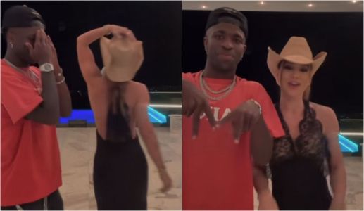 Vini Jr. e Virginia dançam juntas em primeira aparição