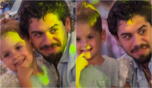 Maria Flor e o pai, Zé Felipe