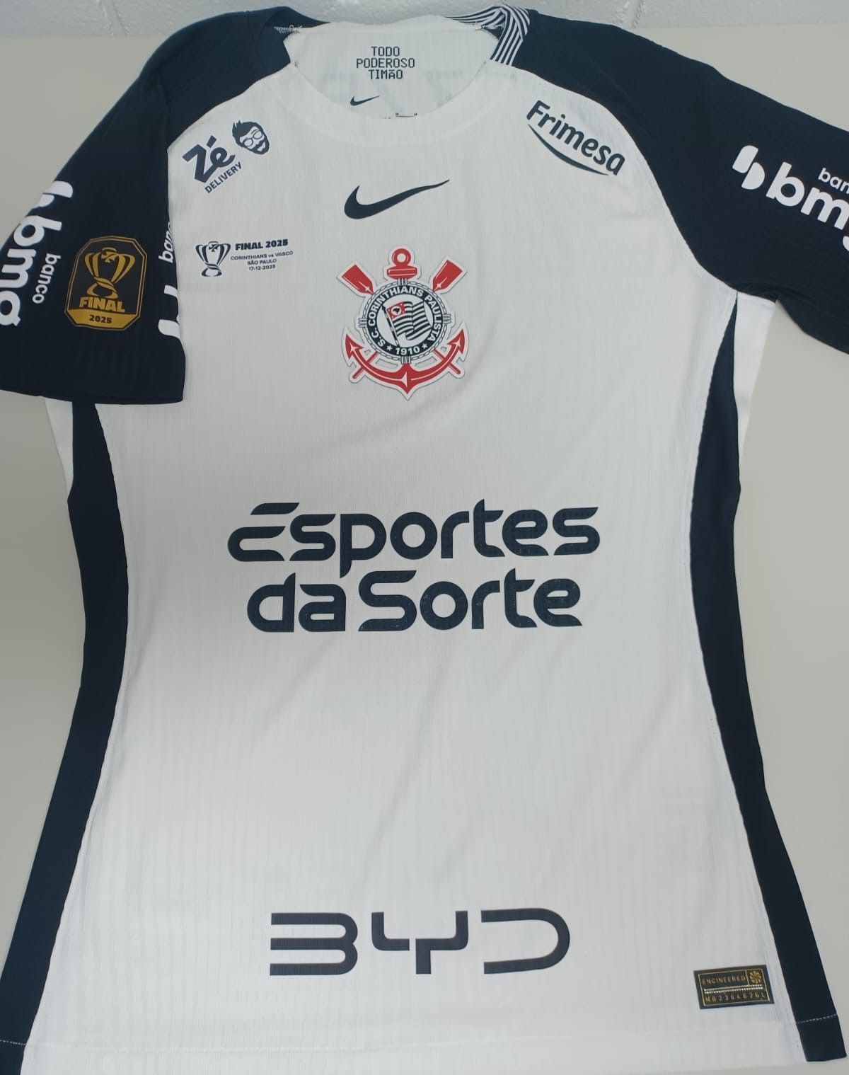 Corinthians acerta patrocínio pontual para final da Copa do Brasil