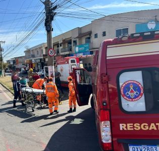 Motociclista apresentava vários ferimentos no rosto.