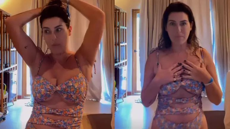 Fernanda Paes Leme reflete sobre mudanças no corpo após maternidade