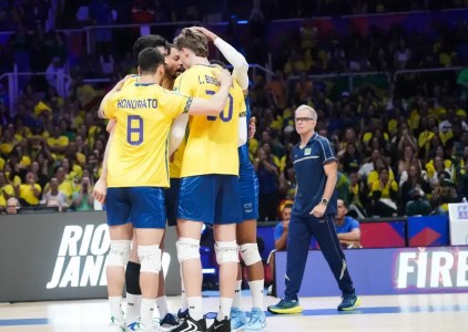 Seleção Brasileira Masculina de Vôlei na VNL 2025, no Maracanãzinho, no Rio de Janeiro