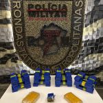 Motociclista é flagrado com barras de maconha em mochila de delivery em BH