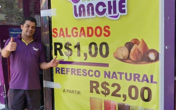 Salgado a R$ 1: dono de lanchonete no Centro BH revela segredo para manter preço há 5 anos
