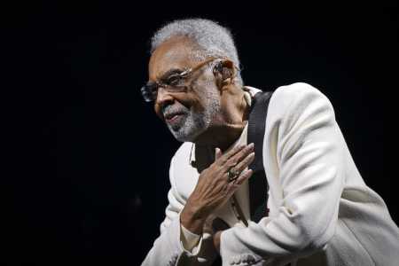 Gilberto Gil durante show Tempo Rei no Mineirão