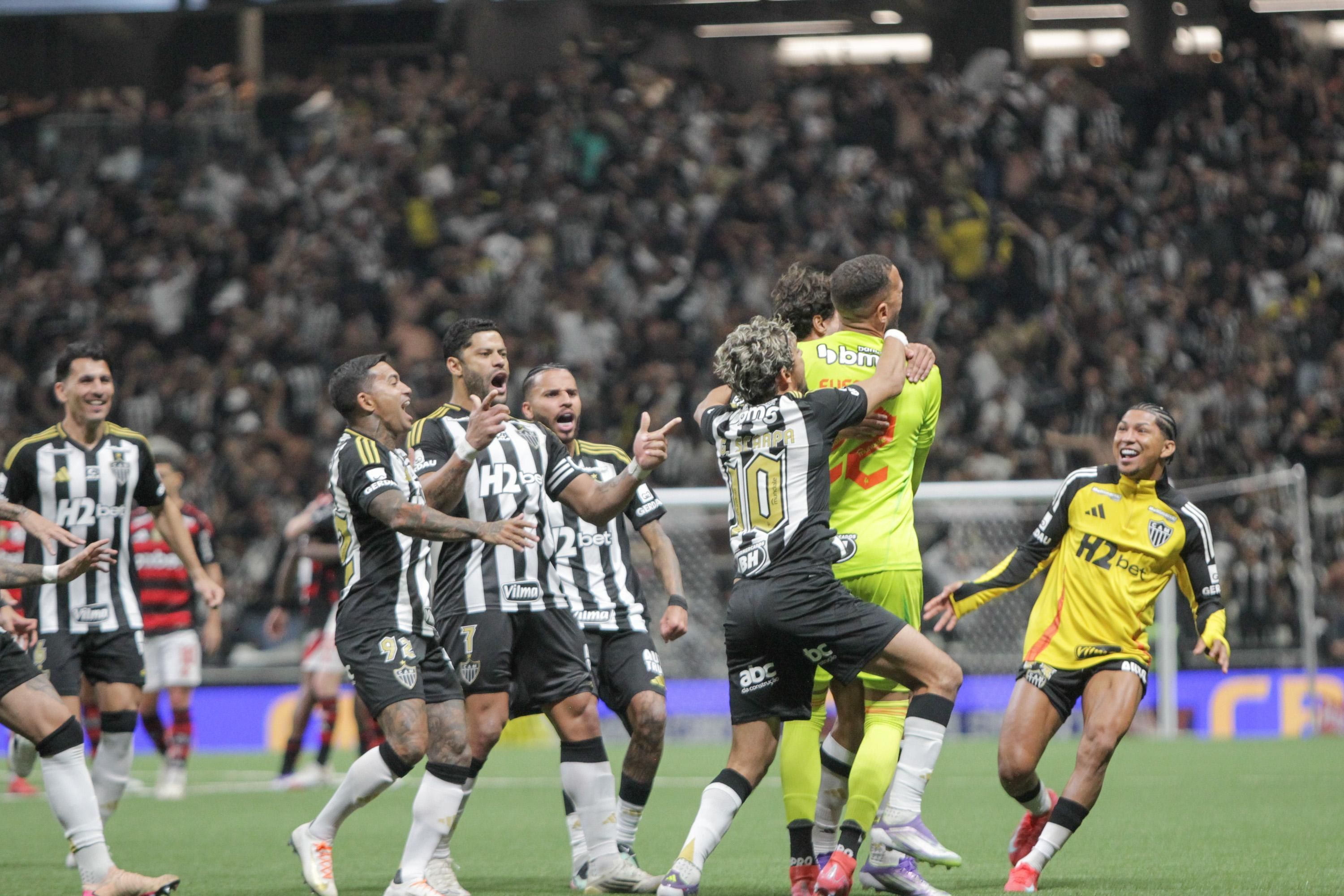 Everson decisivo: fotos da classificação emocionante do Atlético sobre o Flamengo