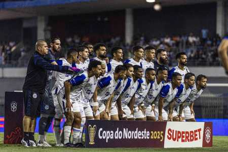 Time do Confiança que venceu o CSA nesta quarta-feira (20), no estádio Rei Pelé, em Maceió