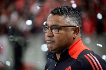 Roger Machado, técnico do Inter, durante a eliminação para o Flamengo pela Libertadores