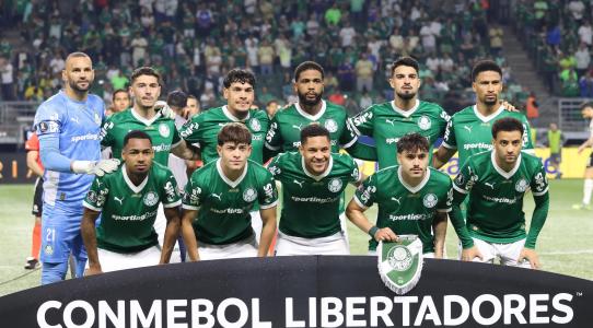 Time do Palmeiras que enfrentou o Universitário-PER, nesta quinta-feira (21)