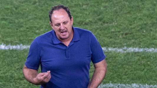 Técnico Rogério Ceni durante jogo entre Fluminense e Bahia no Maracanã